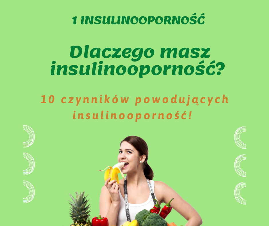👉 Dlaczego masz insulinooporność? 10 czynników powodujących insulinooporność! 👉  Warto wiedzieć, co może ją wywoływać lub pogłębiać – i nie są to tylko słodycze! Świadomość czynników, które mają wpływ na wrażliwość tkanek na insulinę, to pierwszy krok w kierunku odzyskania równowagi hormonalnej i lepszego samopoczucia.   1. Niewłaściwa dieta. Spożywanie nadmiernych ilości żywności bogatej w cukry i tłuszcze trans 🍟 2. Siedzący tryb życia 👩‍💻 3. Nadwaga oraz otyłość – redukcja masy ciała o 5%, a najlepi